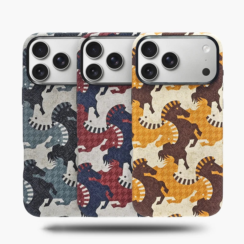 Minimalist Canvas Fabric Matte MagSafe Case for iPhone 17 Series