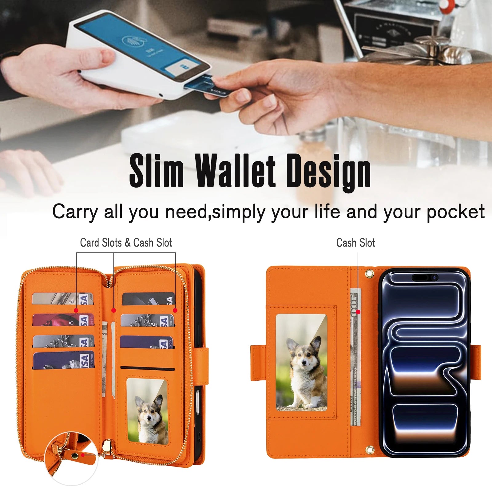 Crossbody RFID Wallet Case for iPhone 17 Series