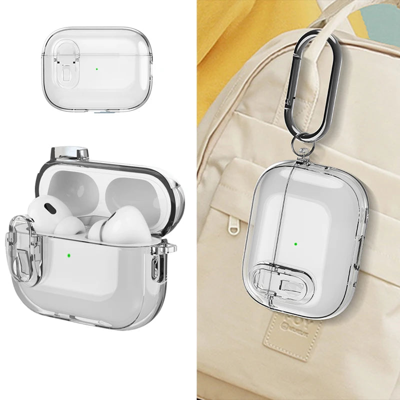 Crystalline Transparent Protective Shell for AirPods Pro 2