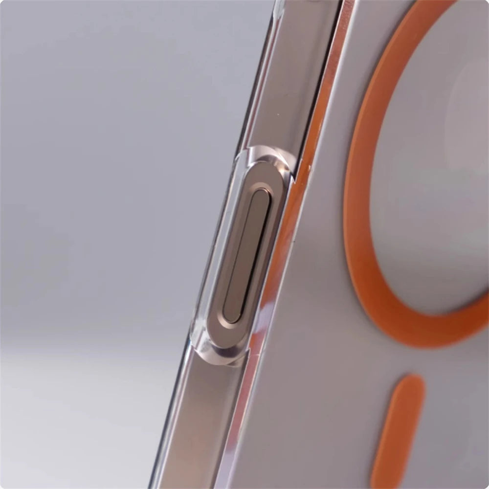 iPhone 16 Series Clear Hard PC MagSafe Case with Metal Lens Holder
