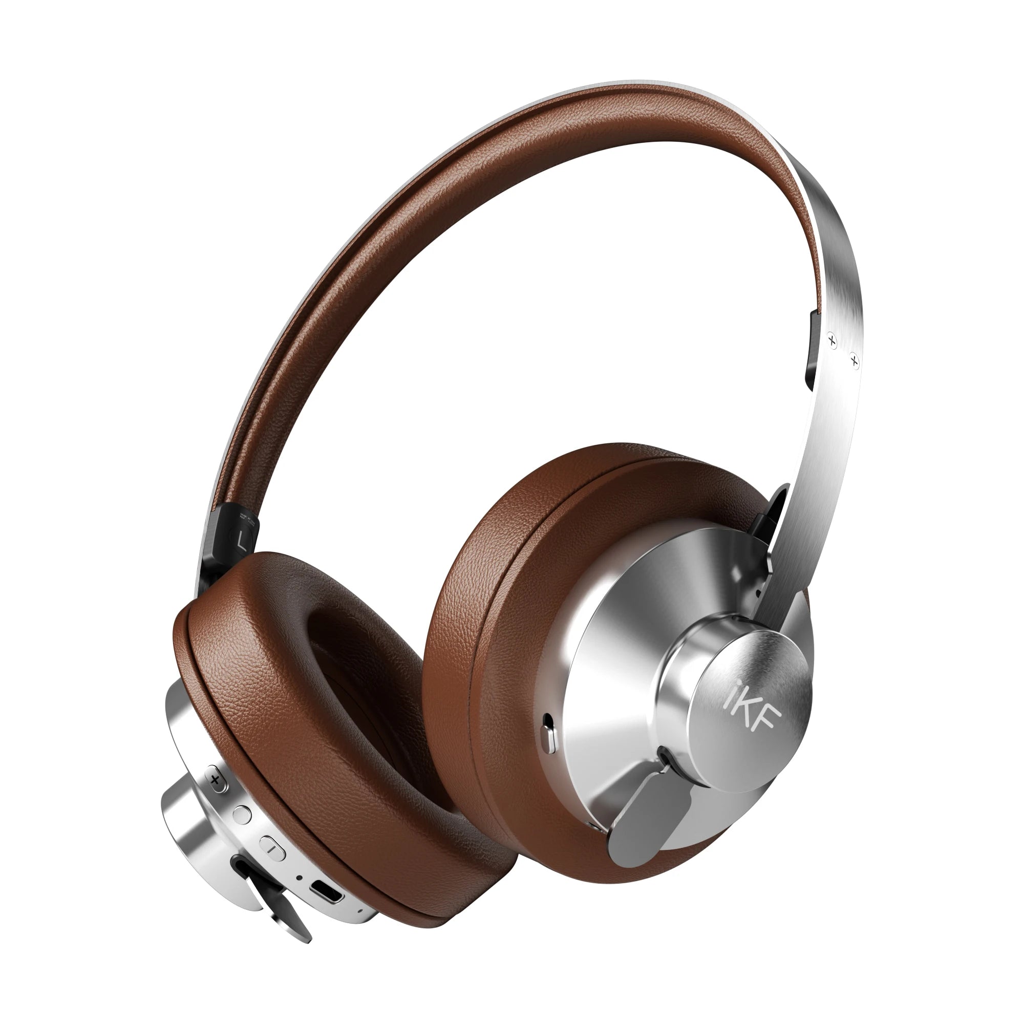 iKF Metal Over-Ear ANC Bluetooth Headphones