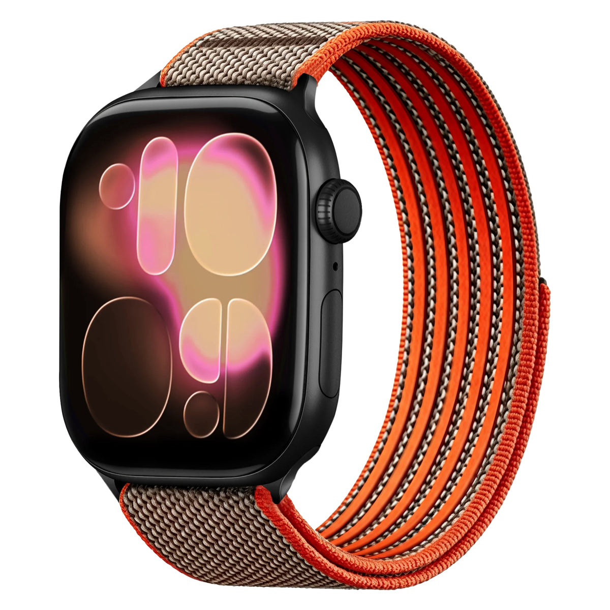 Breathable Nylon Sport Loop Band with Hook-and-Loop Closure for Apple Watch