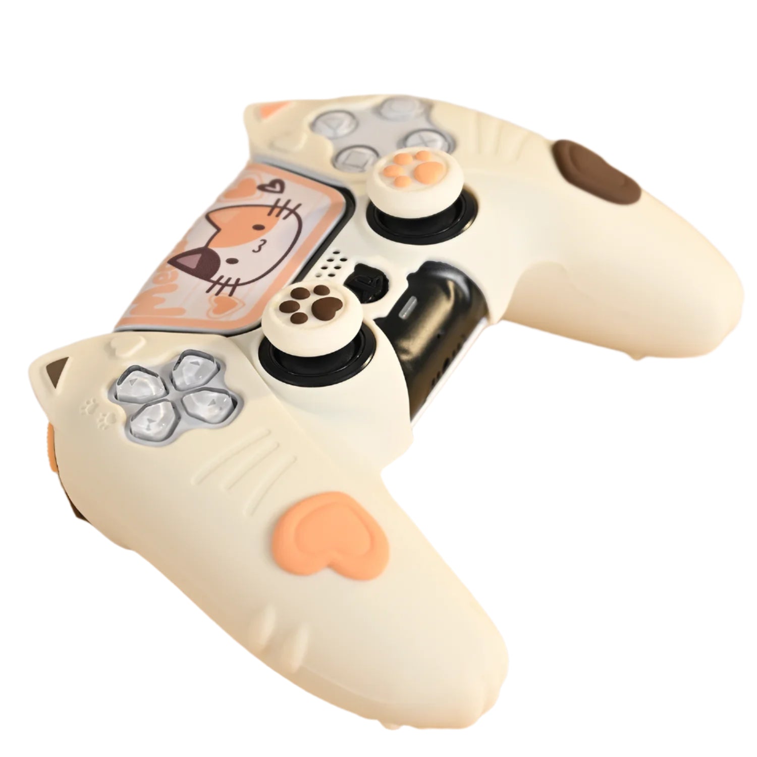 Calico Cat Soft Silicone Stickers for PlayStation 5 Controller