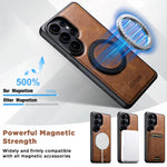 Luxury Magnetic Leather ase for Samsung Galaxy S26 Ultra