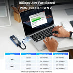 Acasis High-Speed 10Gbps M.2 NVMe SSD Enclosure with Built-in Cooling Fan