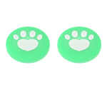 2-Pack Soft Silicone Cute Cat Thumbstick Grips for Nintendo Switch 2 Joy-Con Controllers
