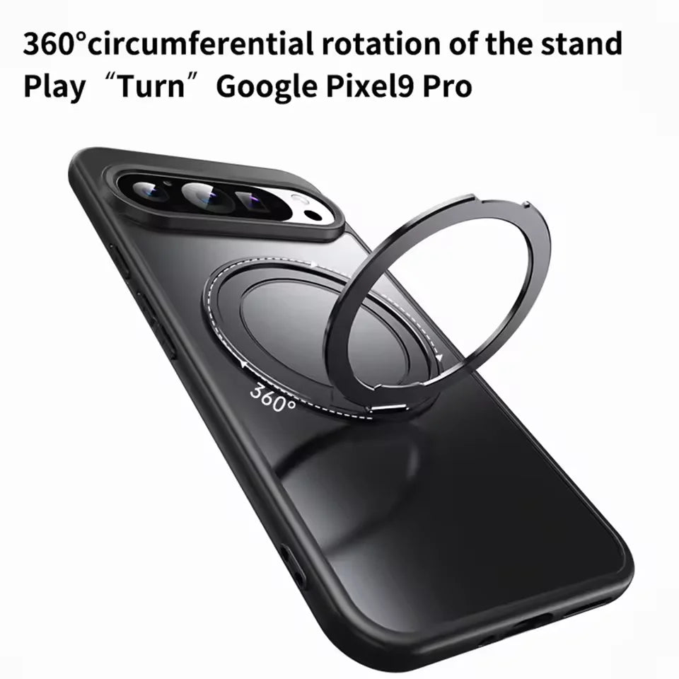 Google Pixel 10 Series Magnetic Case with 360° Rotating Stand