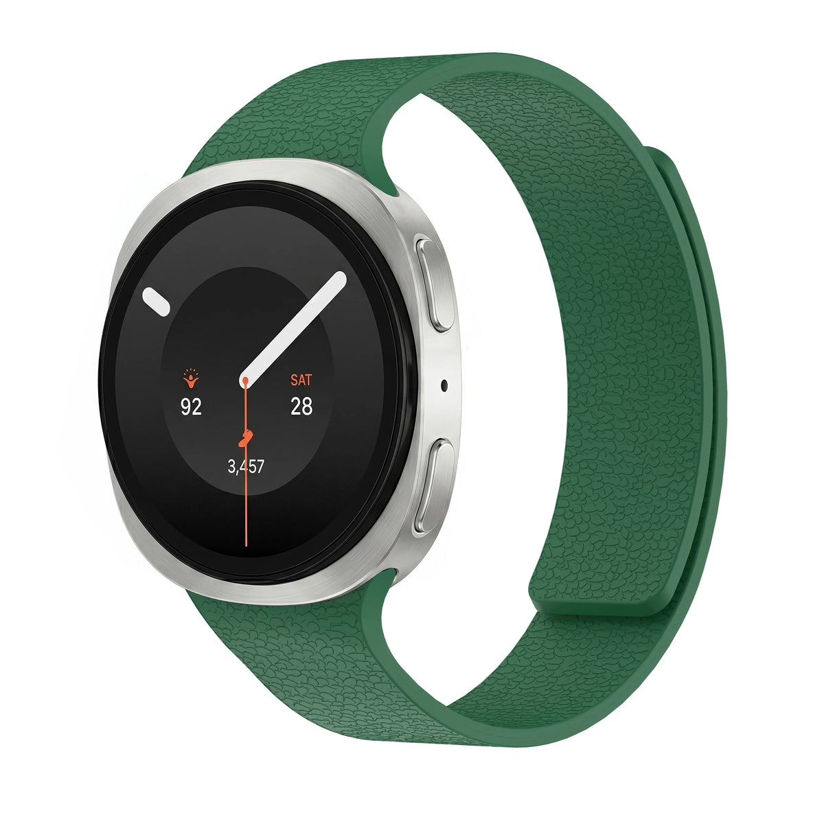 Textured Sport Silicone Watch Band with Magnetic Clasp for Samsung Galaxy Watch 9