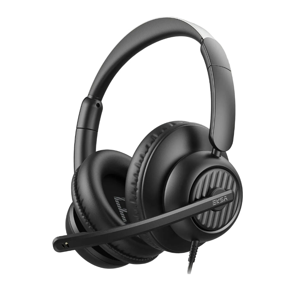 EKSA H8 Wired Office Headset With Noise-Canceling Microphone