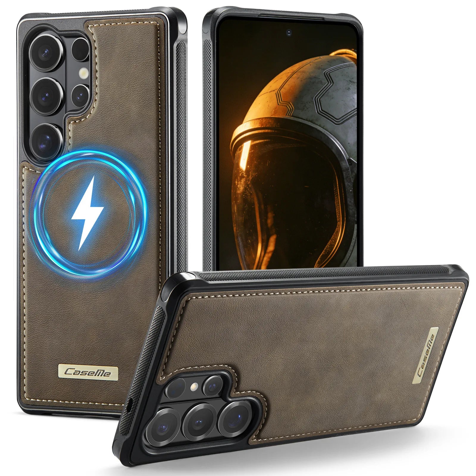 Samsung Galaxy S26 Series Magnetic Leather Phone Case