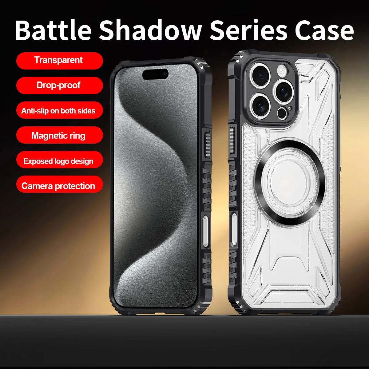 Hybrid Armor Clear MagSafe Case for iPhone 17 Series
