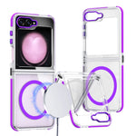 Anti-Yellowing Transparent Case with Raised Camera Protection for Samsung Galaxy Z Flip 6