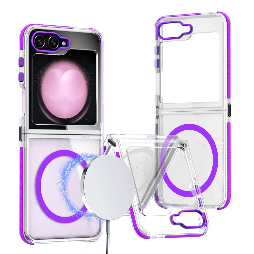 Anti-Yellowing Transparent Case with Raised Camera Protection for Samsung Galaxy Z Flip 6