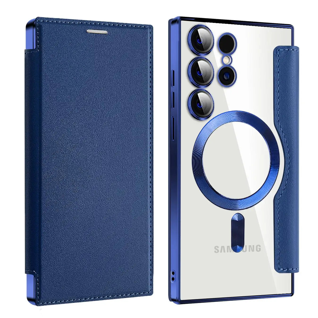 Protective Flip Magnetic Leather Case for Samsung Galaxy S25 Ultra
