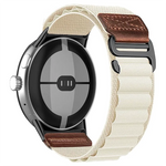 Breathable Nylon and Leather Band for Google Pixel Watch 4