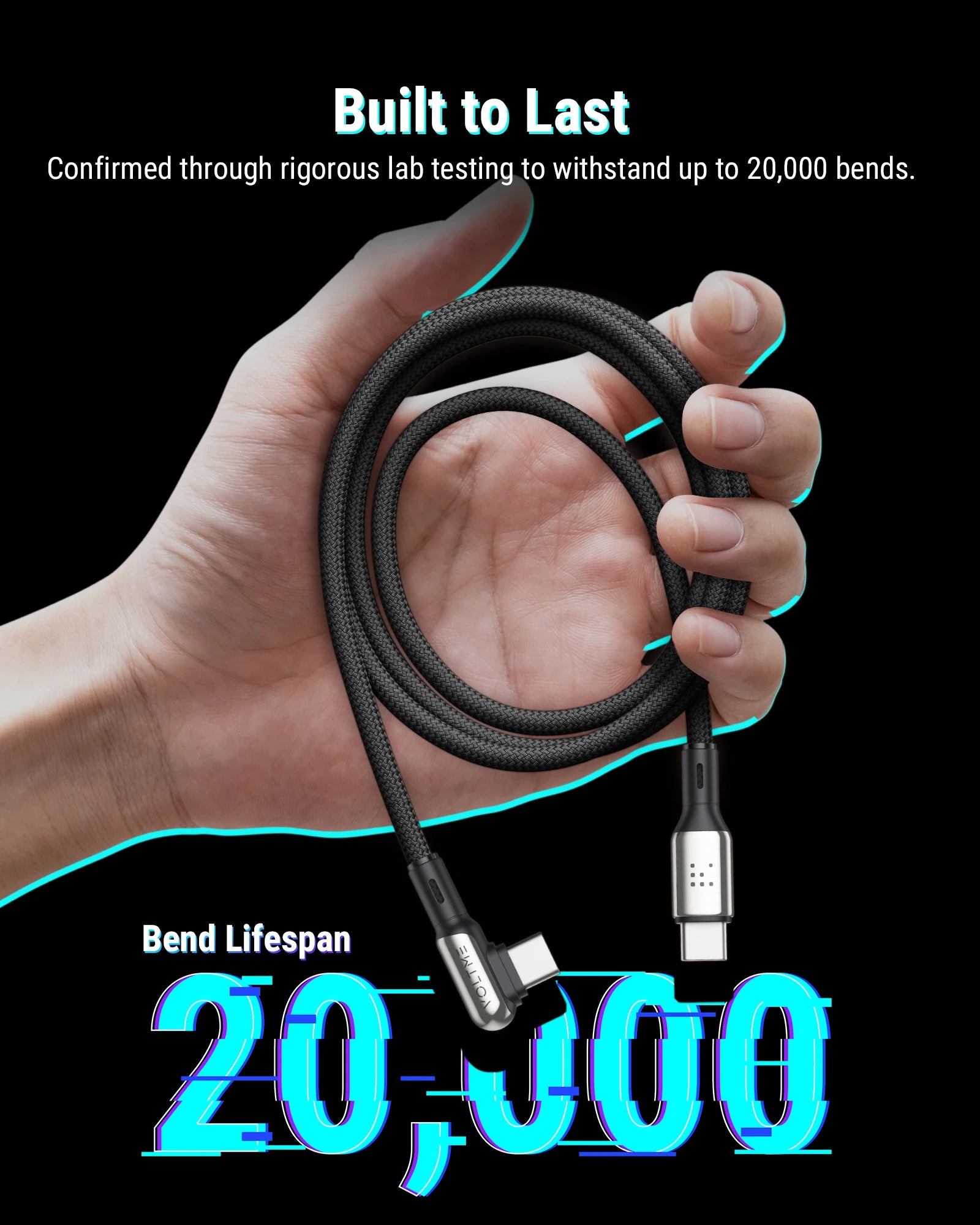 VOLTME 100W USB-C to USB-C Fast Charging Cable