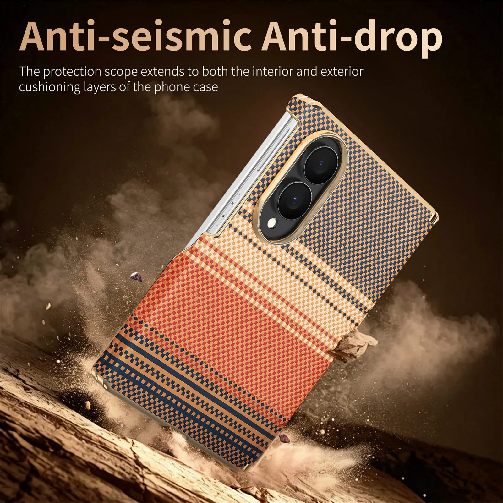Luxury Magnetic Carbon Fiber Case for Samsung Galaxy Z Fold 8