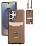Crossbody Leather Wallet Case & Kickstand for Samsung Galaxy S25 Series