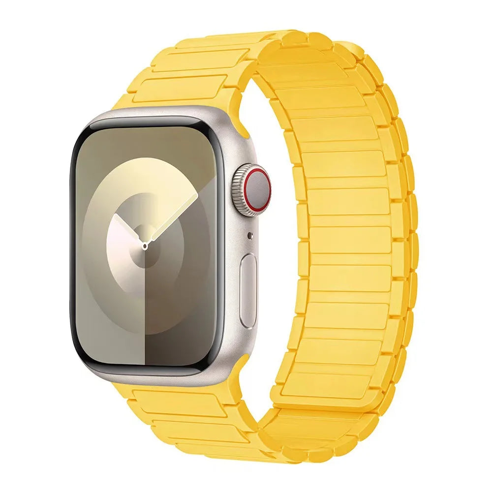 Silicone Replacement Strap with Magnetic Closure for Apple Watch