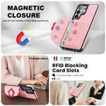Pebbled Leather Crossbody Strap Case with Card Holder Pocket for Samsung Galaxy S25 Series