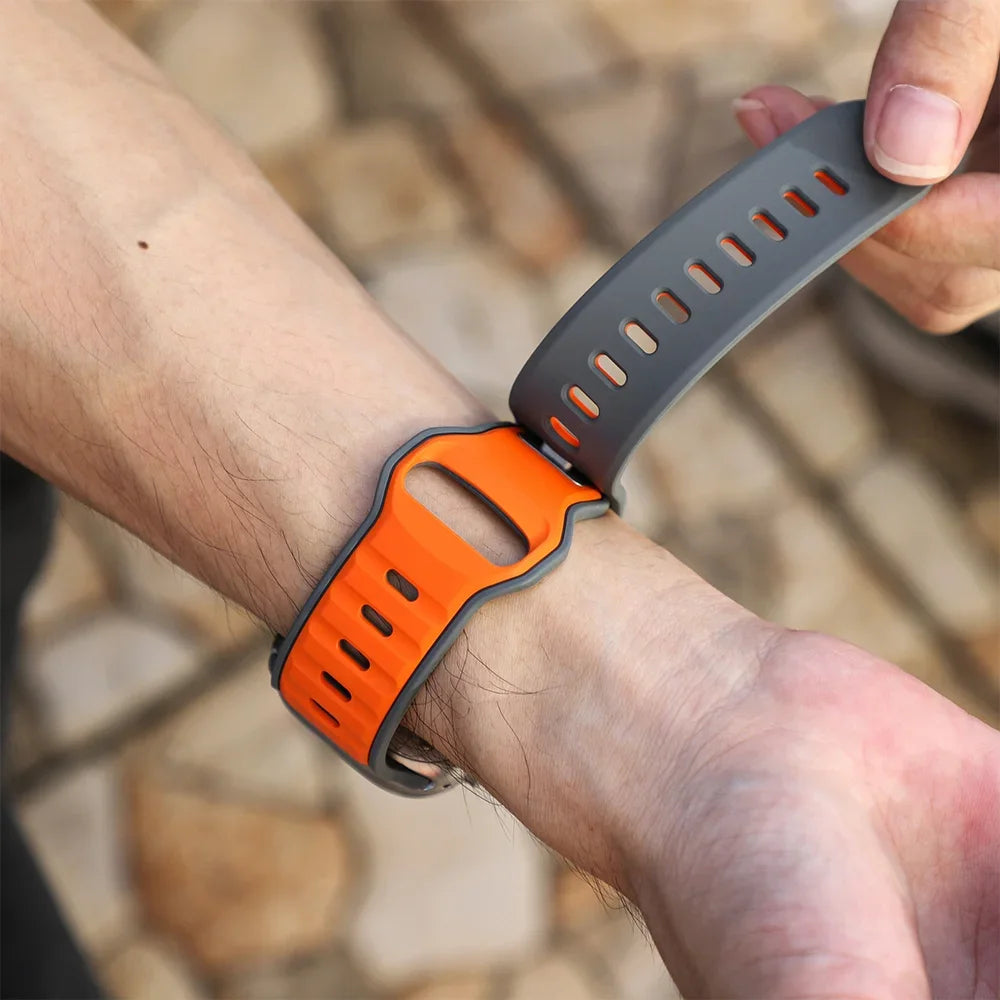 Skin-Friendly Soft Silicone Sport Band for Apple Watch