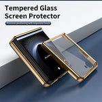 Luxury Diamond Pattern Leather Case with Screen Protector for Samsung Galaxy Z Flip 8