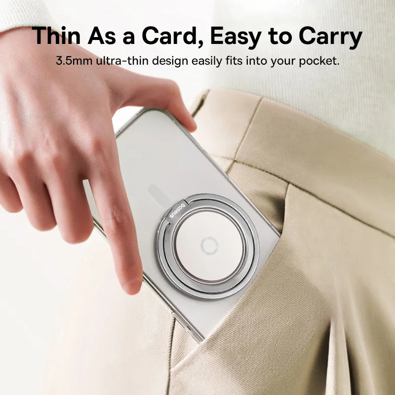 360° Rotating Finger Ring MagSafe Phone Holder