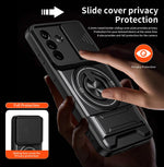 Samsung Galaxy A27 Armor Case with Slide Camera Lens Cover