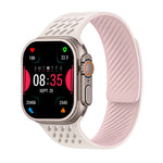 Perforated Silicone Band with Magnetic Closure for Apple Watch