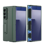 Samsung Galaxy Z Fold7 Shockproof Matte Case with Magnetic Hinge and Built-in Stand