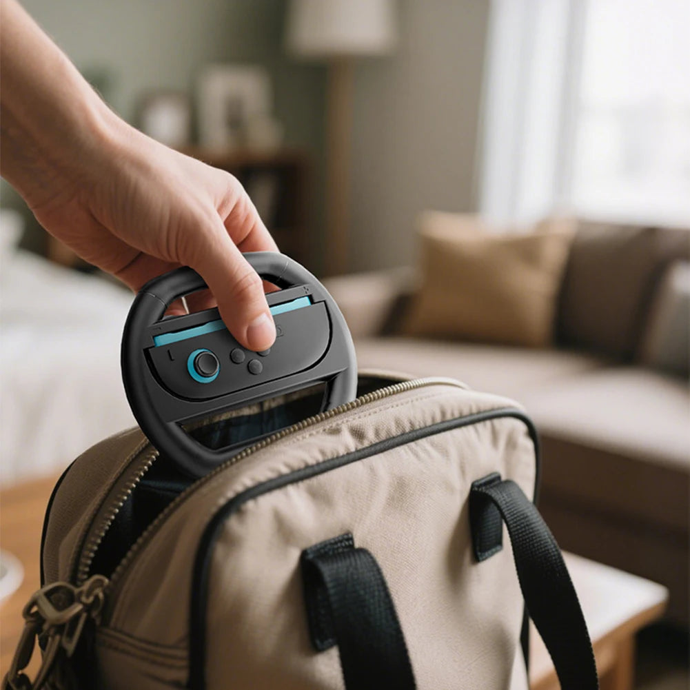 4-Pack Racing Steering Wheel Controllers for Nintendo Switch 2 Joy-Con