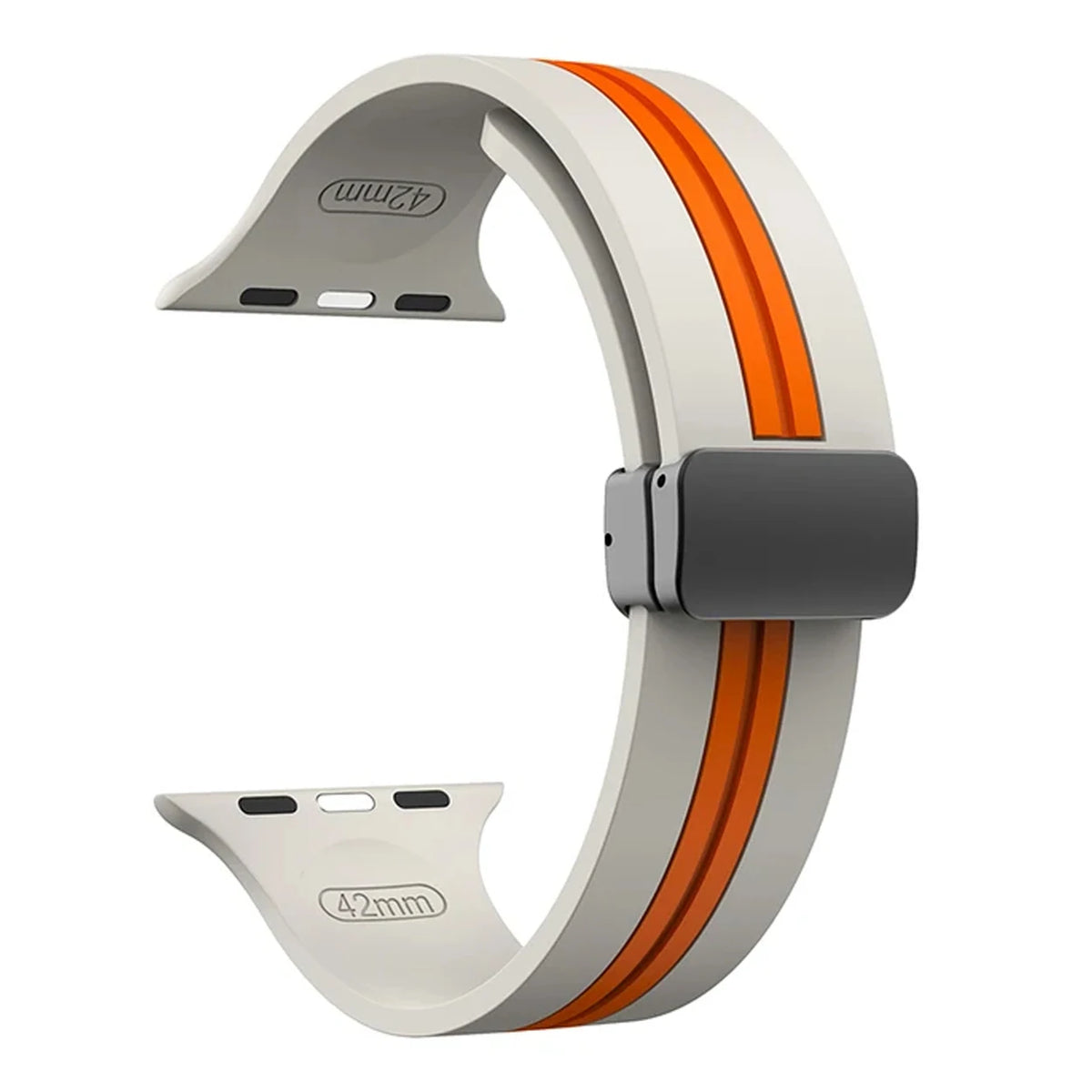 Textured Dual-Layer Band with Pin-and-Hole Adjustment for Apple Watch