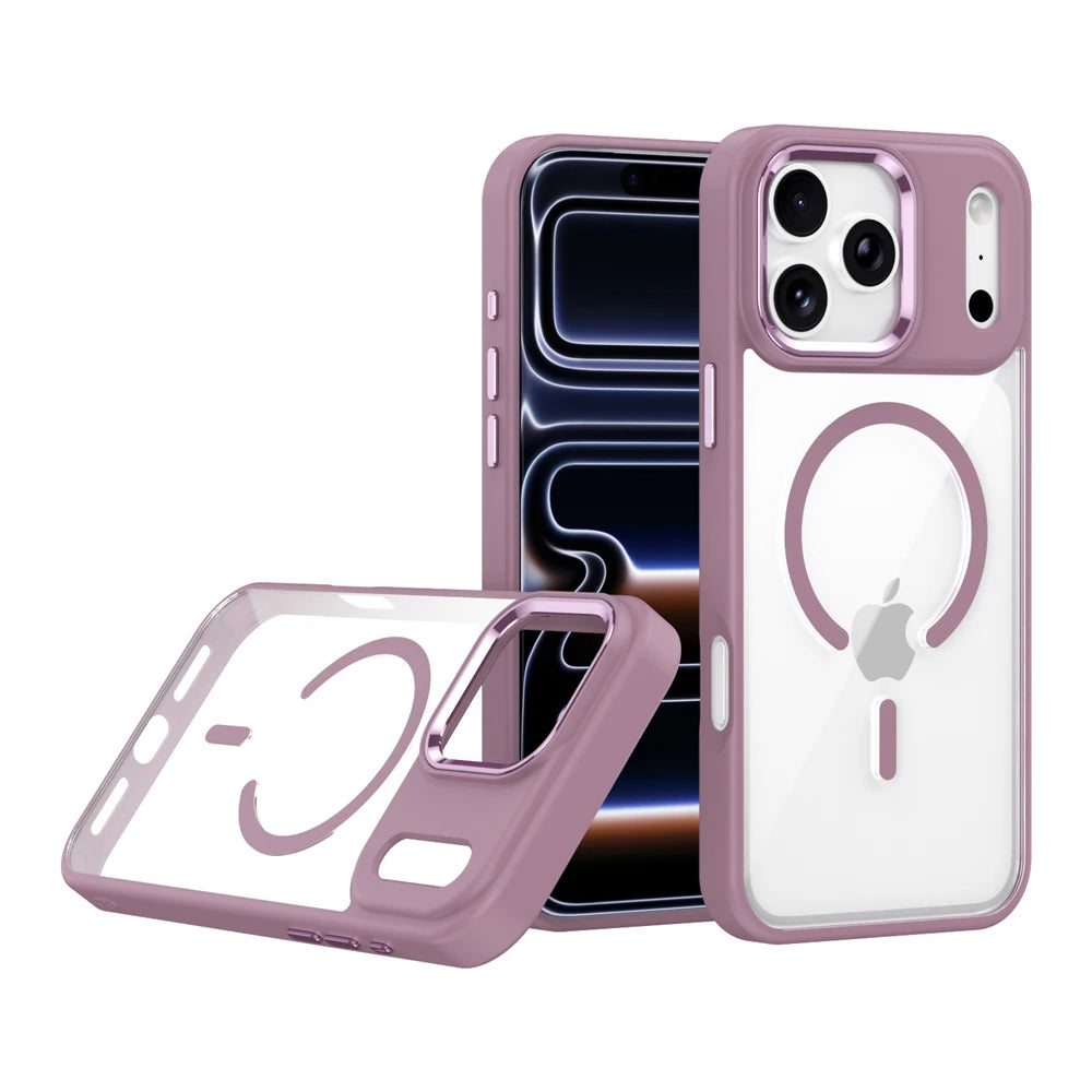 MagSafe Compatible Clear Acrylic Case for iPhone 17 Series