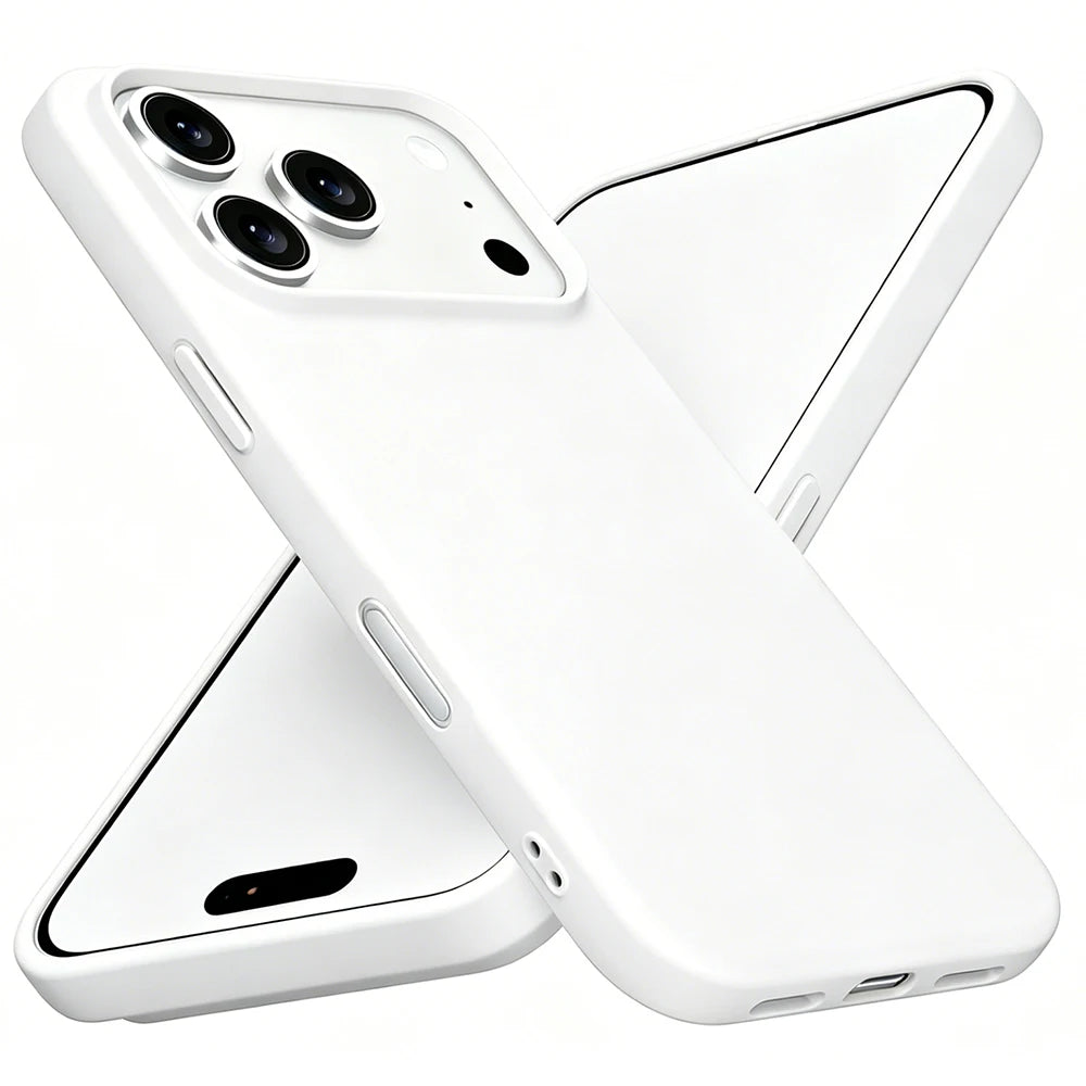 Pastel Matte Soft Silicone Phone Case for iPhone 17 Series