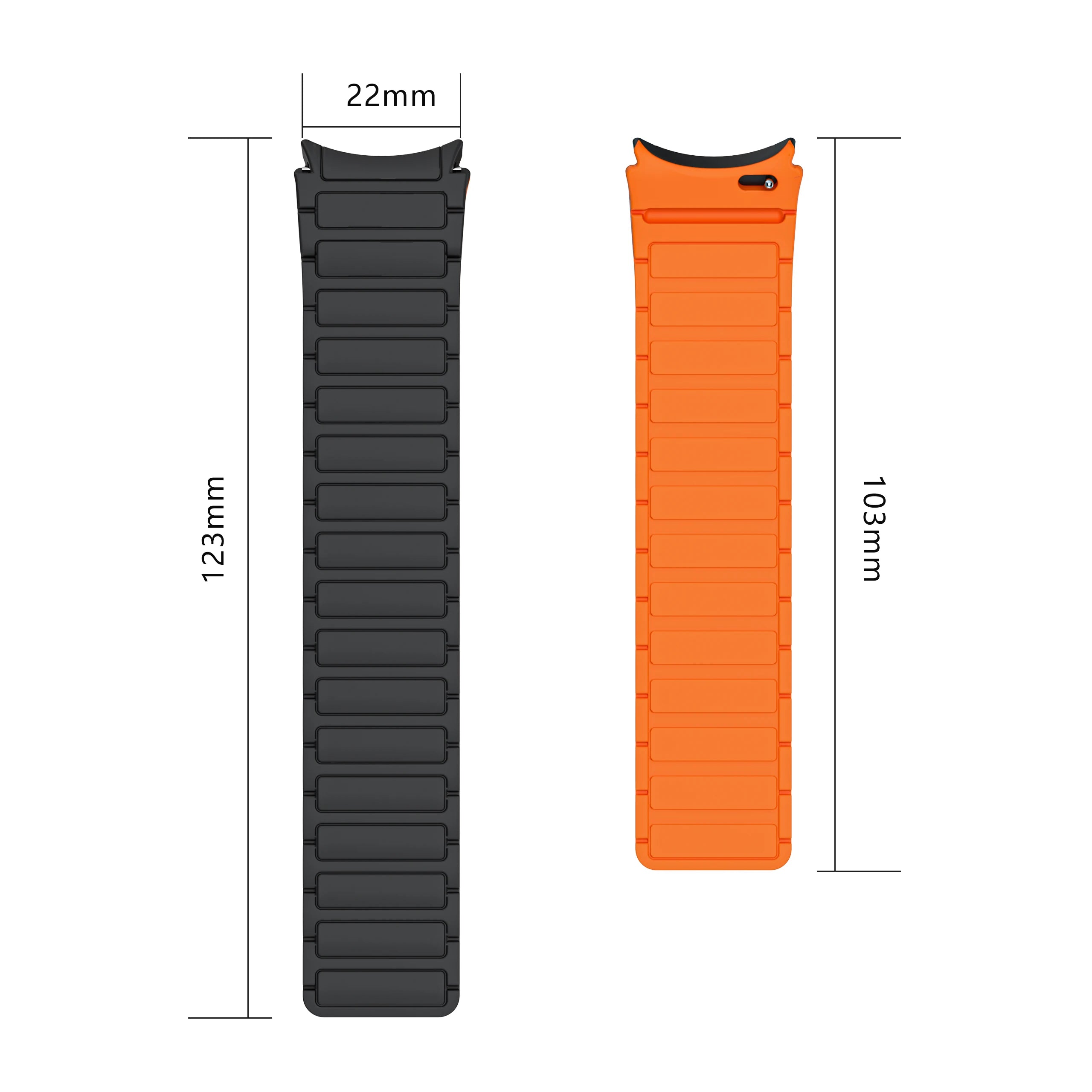 No Gaps Magnetic Silicone Strap for Samsung Galaxy Watch 7 - Seamless &amp; Secure