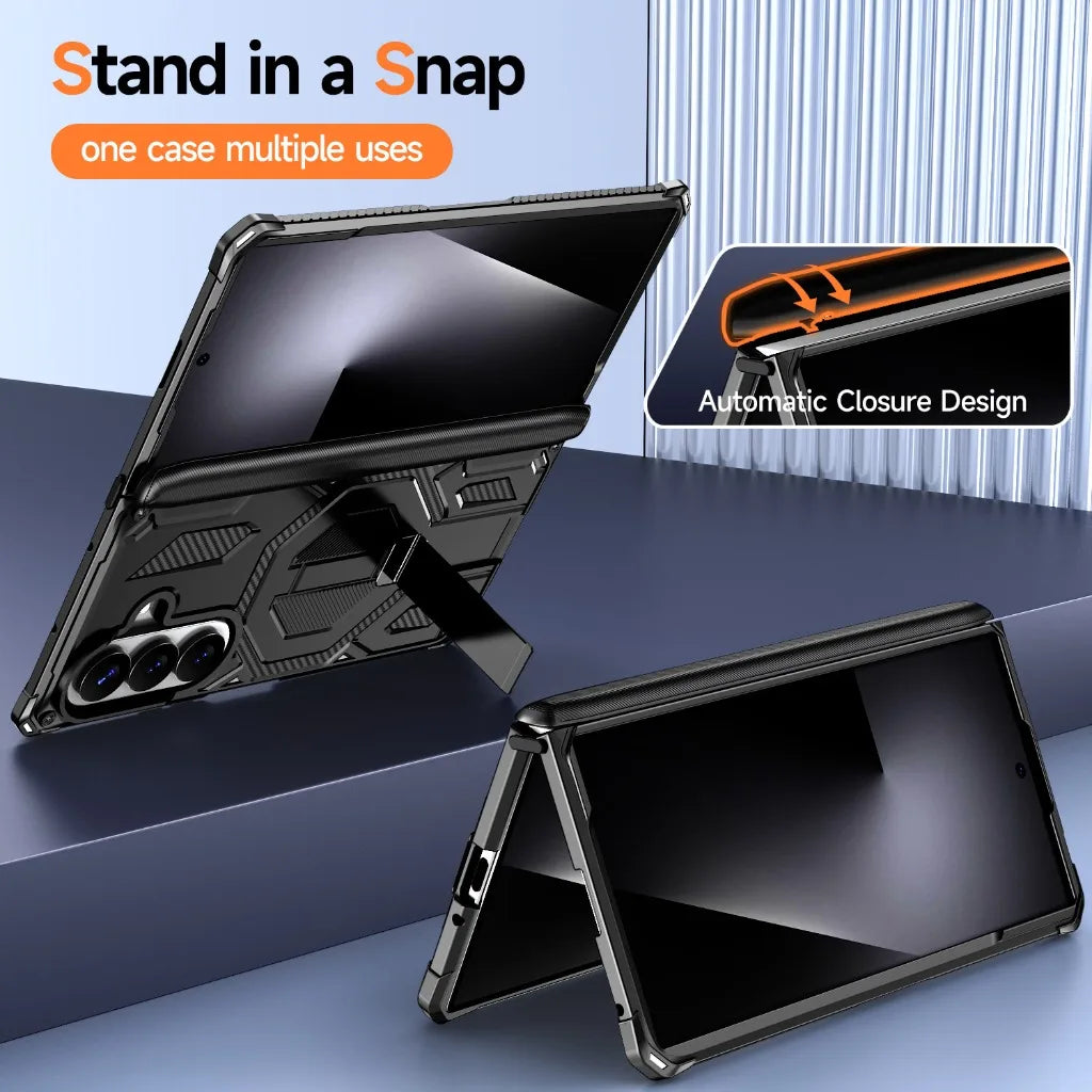 Heavy-Duty Magnetic Case with Kickstand for Samsung Galaxy Z Fold 8 Ultra