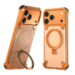 Durable Aluminum Alloy Shockproof Magnetic Case with Ring Holder for iPhone 17 Series