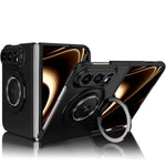 MagSafe Hinge Protection Case with 360° Rotatable Ring Kickstand for iPhone Duo