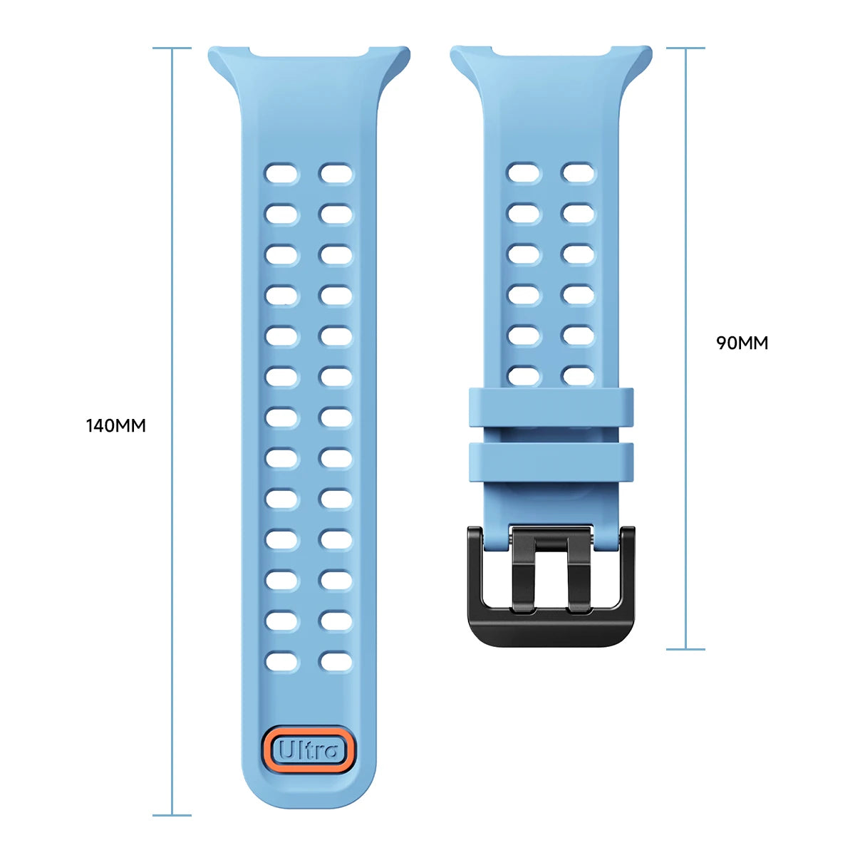 Perforated Silicone Sport Band with Quick-Release Tab for Samsung Galaxy Watch 9