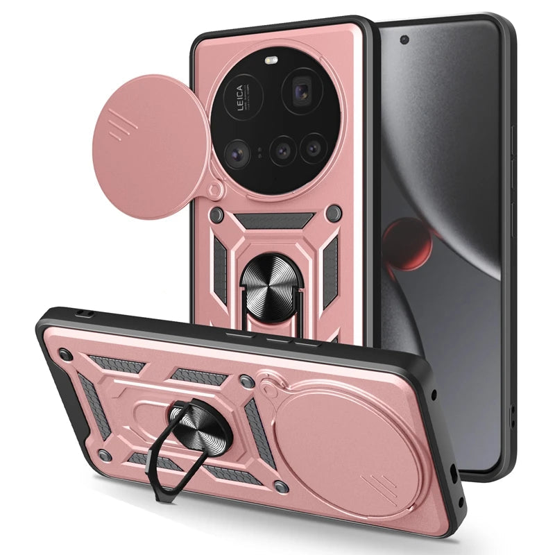 Xiaomi 15 Ultra 5G Protective Case with Magnetic Ring and Camera Cover