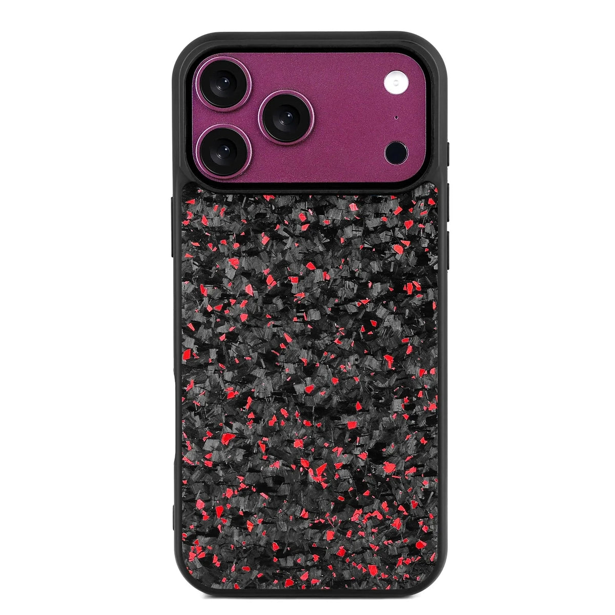 Matte Carbon Fiber MagSafe Case with Raised Camera Ring for iPhone 17 Series