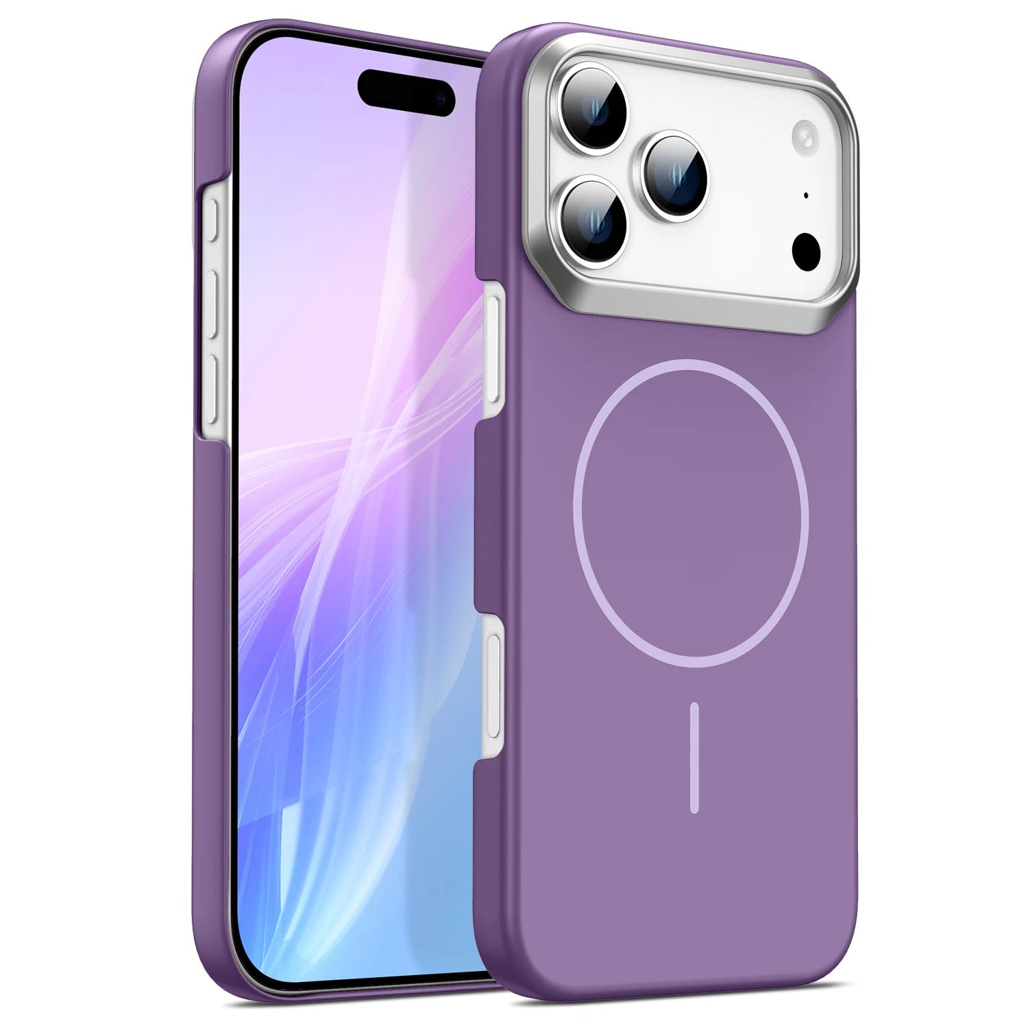 Durable Silicone PC Frame MagSafe Case for iPhone 17 Series