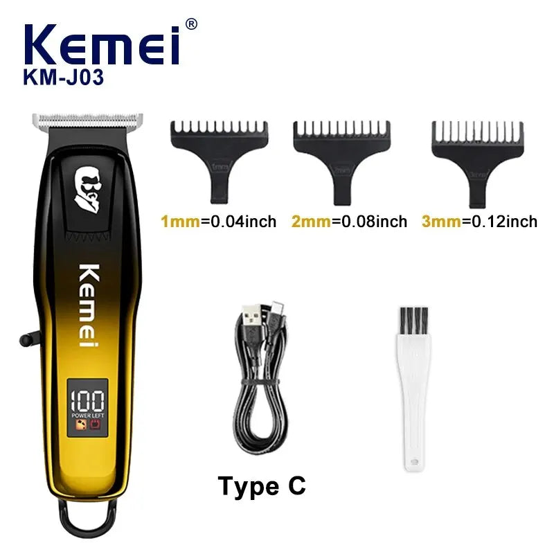 Kemei KM-J03 Professional T-shaped Barber Carving Shaver