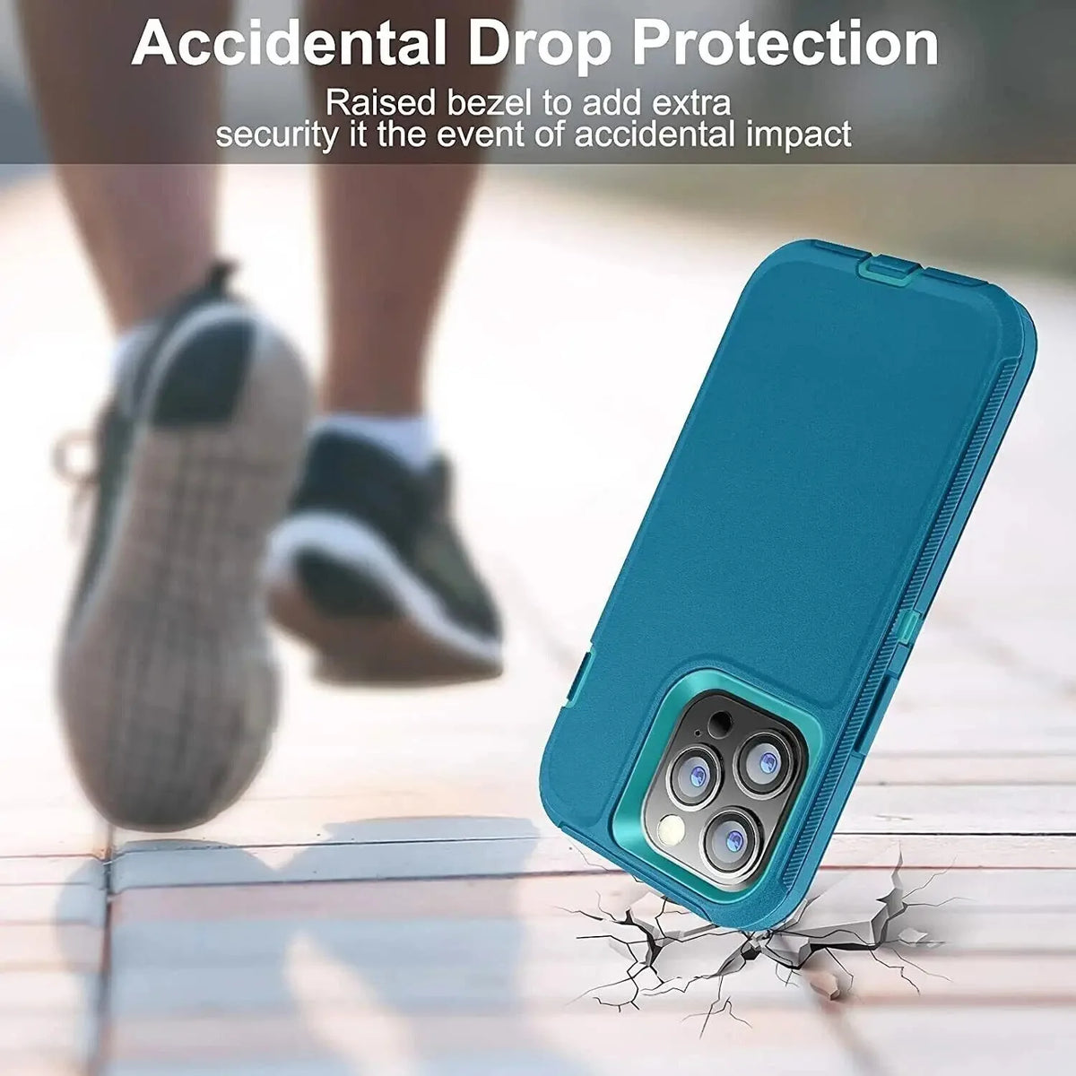 Three-Layer Shockproof Case with Belt Clip for iPhone 16 Series