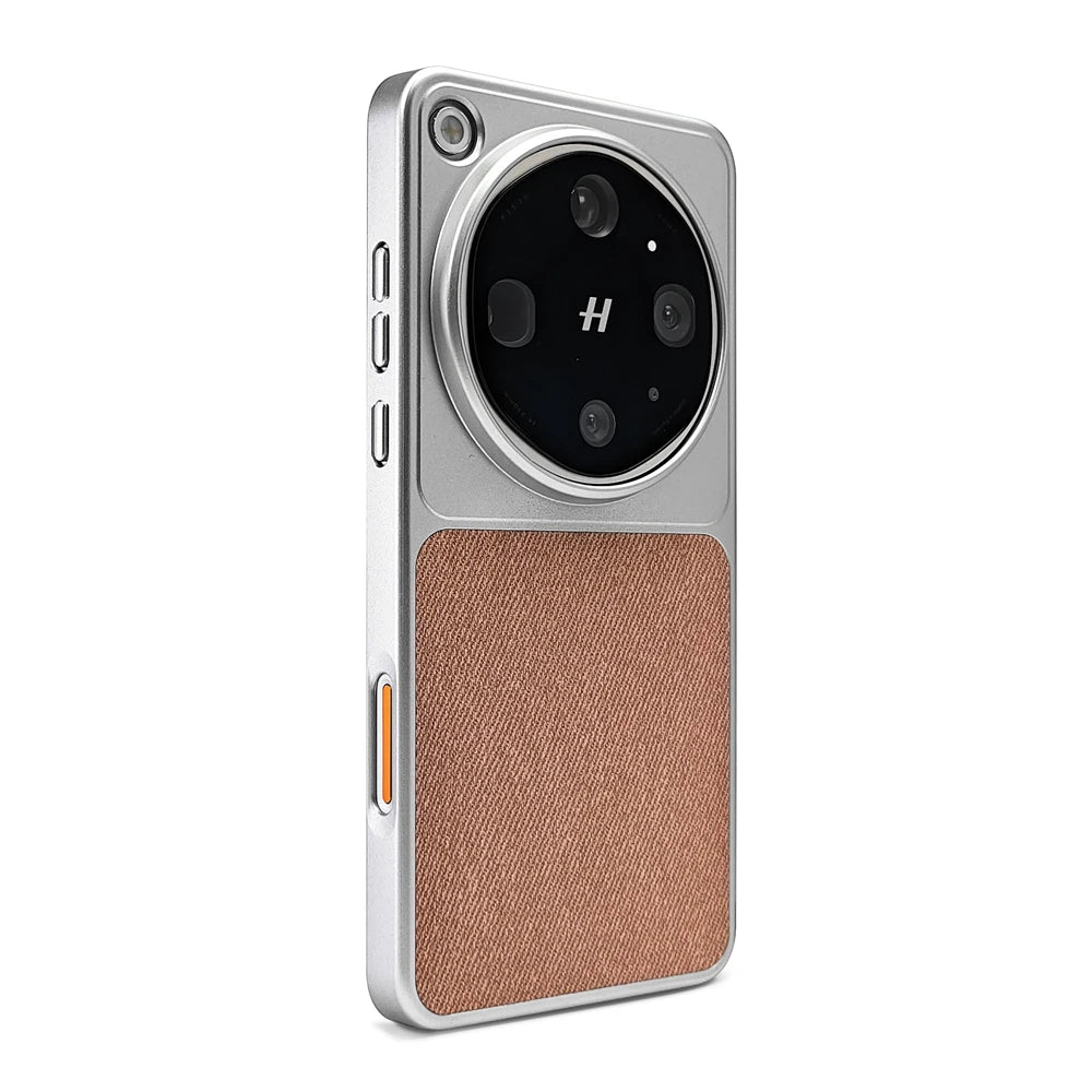 Slim Linen Fiber Wireless Charging Case with Aluminum Frame for OPPO Find X9s Pro
