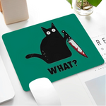 Black Cat Themed Mousepad