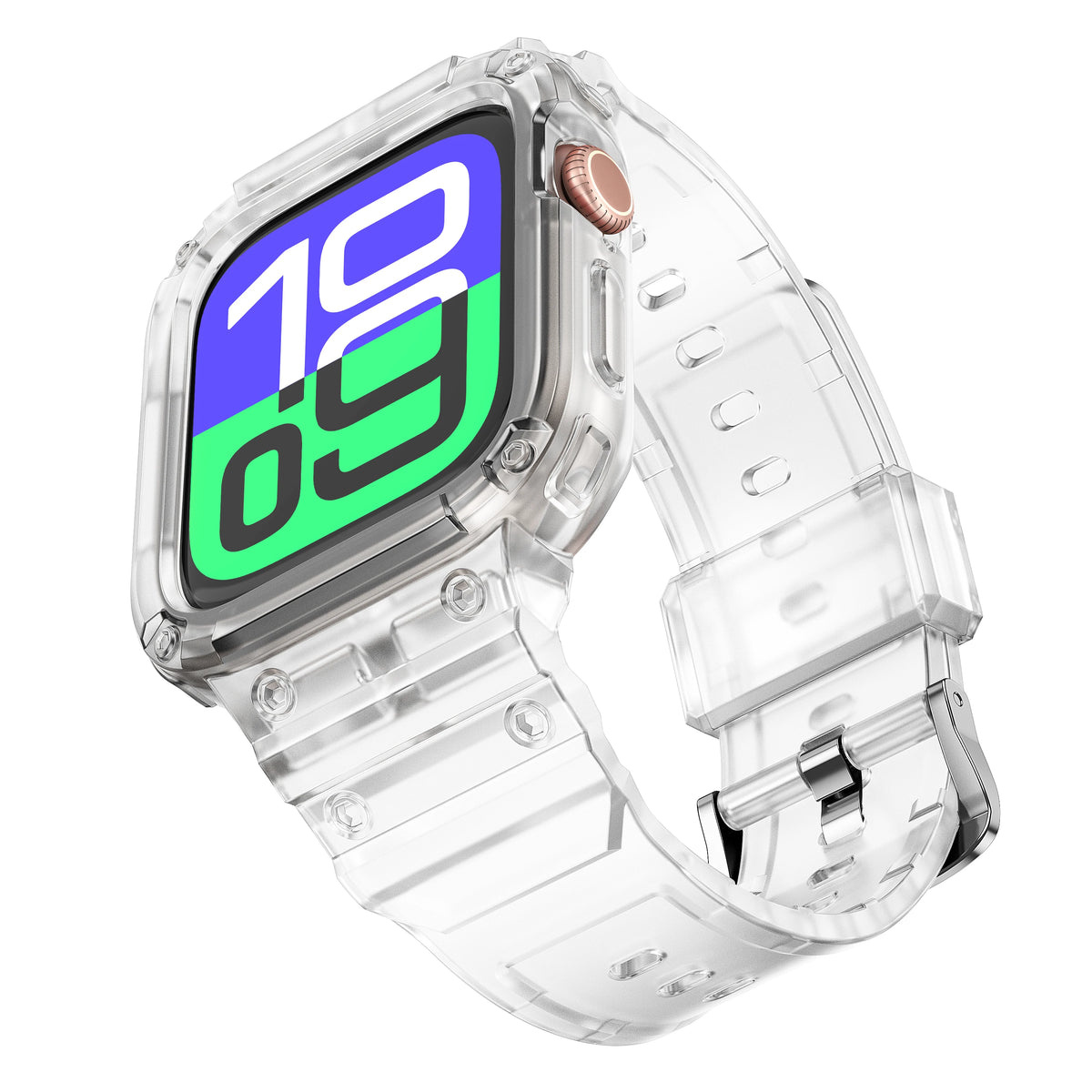 Rugged Sport Strap Case with Raised Bumper for Apple Watch