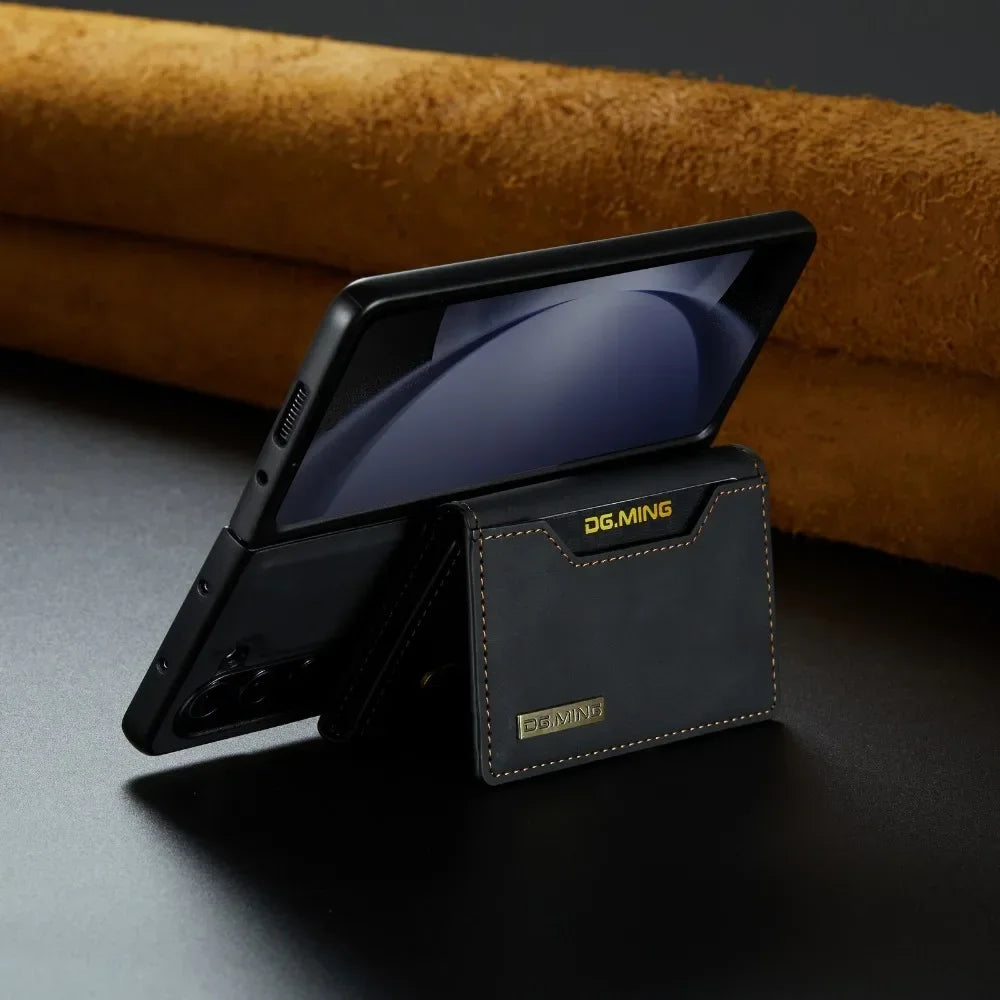 2-in-1 Detachable Leather Phone Case with Card Slot for Samsung Galaxy Z Fold 5