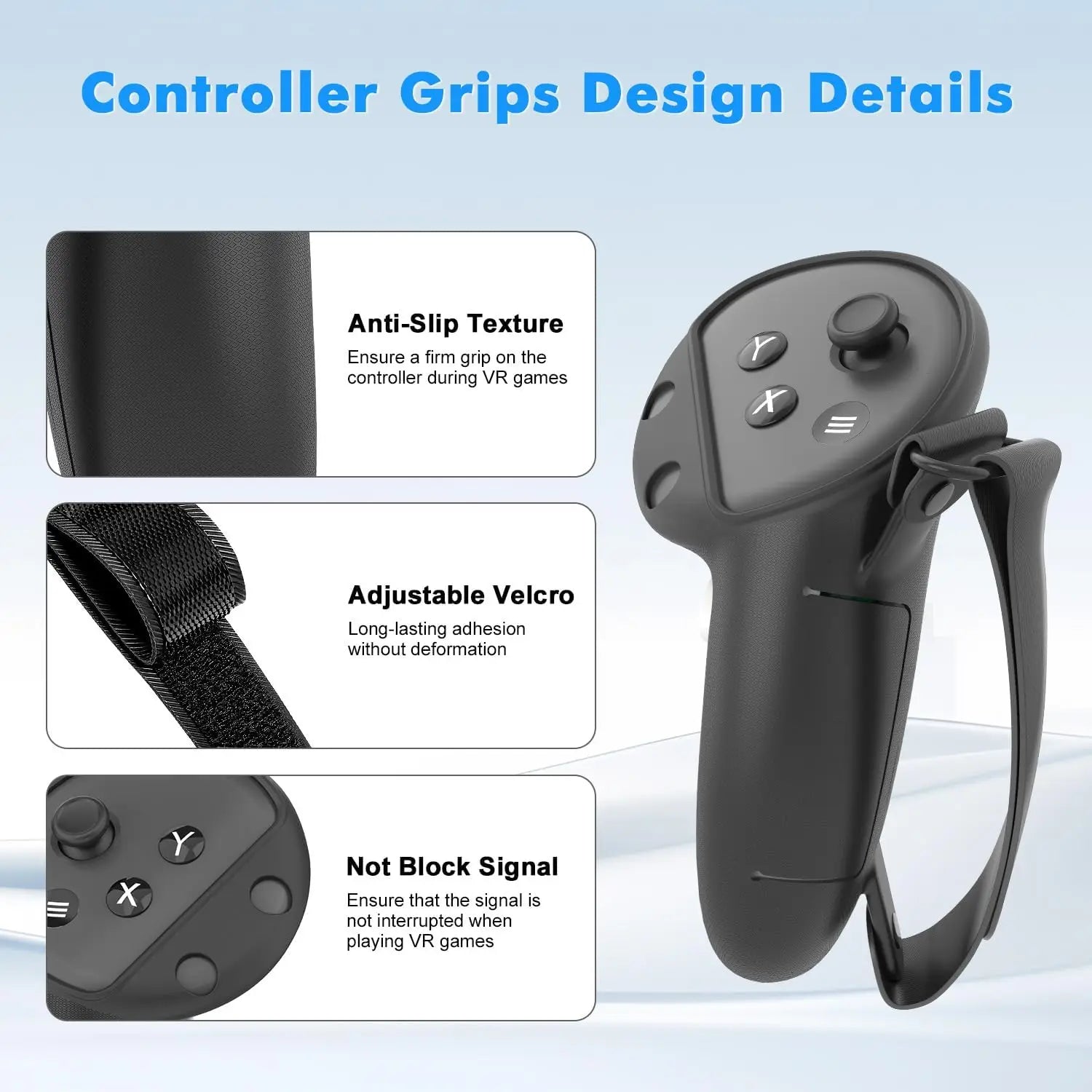 8-in-1 Silicone Protective Cover Kit for Meta Quest 3s