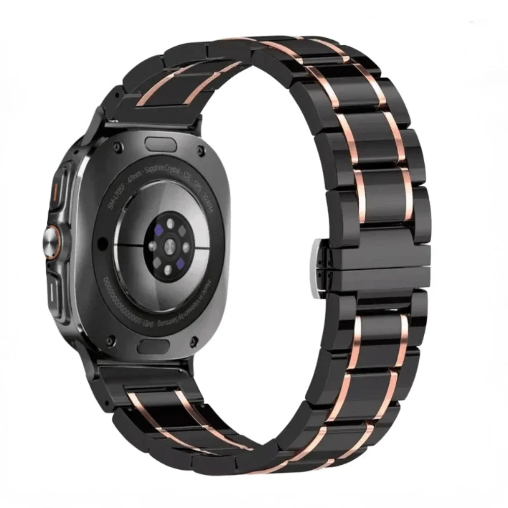 Premium Ceramic and Stainless Steel Strap for Samsung Galaxy Watch Ultra (2025)